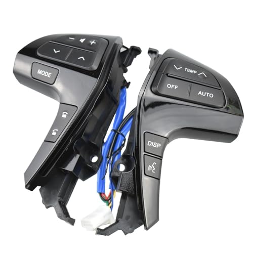 Multifunktions-Lenkradschalter Multifunktions-Lenkrad-Kombinationsschalter 84250-06180 8425006180 Für TOYOTA Für FORTUNER 2011-2014(Pianoblack-H) von SGHFUVE