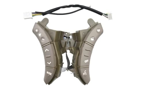 Multifunktions-Lenkradschalter Multifunktions-Lenkrad-Steuertastenschalter Für Toyota Für Land Für Cruiser Für Prado 120 2004-2009 75B037(High-Brown) von SGHFUVE