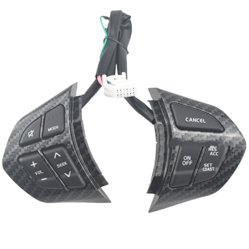 Multifunktions-Lenkradschalter Multifunktions-Lenkrad-Taste Tempomat-Schalter Für Suzuki Für Grand Für Vitar 2005-2015(Kohlefaser) von SGHFUVE