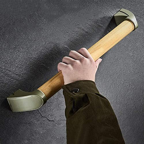 SGHR Haltegriffe Holz fur Dusche, Haltegriff, Holz-Duschgriff, Rutschfester Handlauf fur Senioren und Behinderte, rutschfest Handlauf fur Badezimmer/Korridor/Untergeschoss/Garage(Size:40cm) von SGHR
