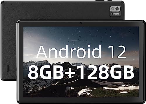 SGIN 10,1 Zoll Tablet Android 12, 8 GB RAM 128 GB ROM (256 GB erweiterbar), 1920 x 1200 FHD IPS, Octa-Core bis zu 1,6 GHz, 5 MP+8 MP Kamera, 6000 mAh Akku, 2,4 G/5 G WiFi, GPS von SGIN