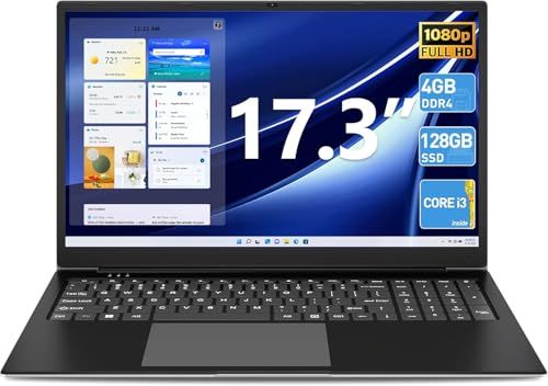 SGIN 17.3 Zoll Laptop 4GB RAM 128GB SSD ROM Notebook, Core I3, FHD IPS, 2 x USB 3.2, Bluetooth 4.2, Dual Band WiFi, Expandable Memory 512GB TF 7000mAh SGIN 17.3 Zoll Laptop 4GB RAM 128GB SSD ROM Notebook, Core I3, FHD IPS, 2 x USB 3.2, Bluetooth 4.2, Dual Band WiFi, Expandable Memory 512GB TF 7000mAh von SGIN