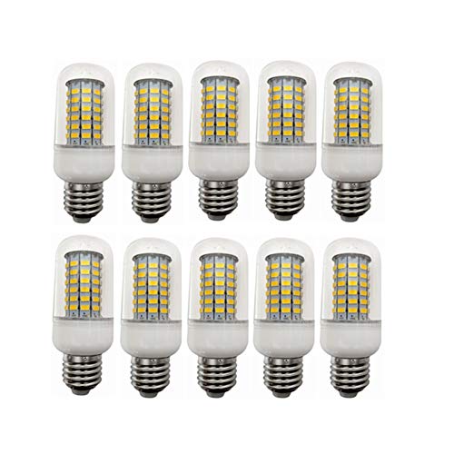 SGJFZD 1. 0w 12V. Glühbirne mit E27 Fitting 2 4V 36V 48V 10W Maislampe Licht 573 0SMD 69LED AC/DC 10-6 0V for Rv. Camper Marine Solar Power Light und Off Grid 10pcs-Pack (Color : Warm Wite) von SGJFZD