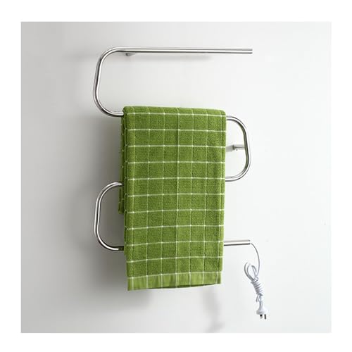 Beheizte Handtuchhalter für Badezimmer, elektrischer Handtuchwärmer aus Edelstahl mit 4 Stangen, Handtuchtrockner zur Wandmontage mit intelligenter Thermostatsteuerung, Plug In Beheizte Handtuchhalter für Badezimmer, elektrischer Handtuchwärmer aus Edelstahl mit 4 Stangen, Handtuchtrockner zur Wandmontage mit intelligenter Thermostatsteuerung, Plug In von SGKOMN