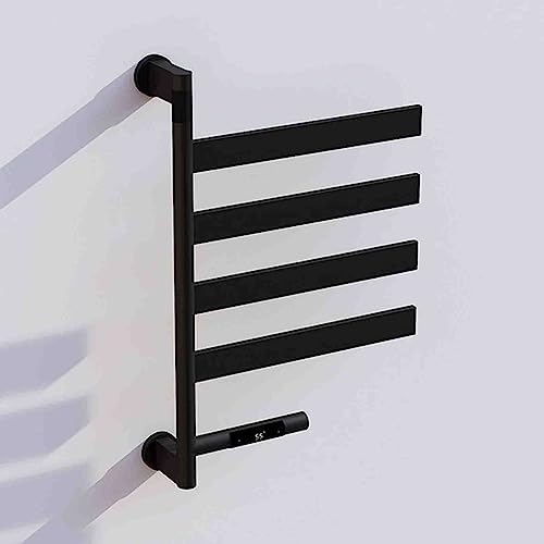 Elektrischer Handtuchhalter, beheizter Handtuchhalter, Zeiteinstellung 1–8 Stunden, intelligente konstante Temperatur 55 °C, 4 Stangen, 180 ° Drehung, Edelstahl-Badezimmer-Ha, Black-60 * 36 * 8cm Elektrischer Handtuchhalter, beheizter Handtuchhalter, Zeiteinstellung 1–8 Stunden, intelligente konstante Temperatur 55 °C, 4 Stangen, 180 ° Drehung, Edelstahl-Badezimmer-Ha, Black-60 * 36 * 8cm von SGKOMN