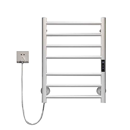 Elektrischer Handtuchwärmer, beheizter Handtuchhalter aus Edelstahl mit 7 Stangen, intelligenter Handtuchtrockner zur Wandmontage für das Badezimmer, White-110V Left Line Elektrischer Handtuchwärmer, beheizter Handtuchhalter aus Edelstahl mit 7 Stangen, intelligenter Handtuchtrockner zur Wandmontage für das Badezimmer, White-110V Left Line von SGKOMN