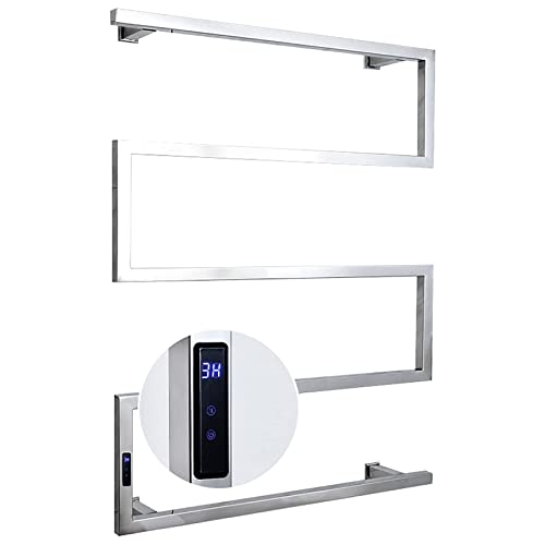 Handtuchwärmer/Elektrisch beheizter Handtuchhalter, Heizkörper, Schwarzer Handtuchwärmer fürs Badezimmer mit 20 gebogenen Stangen, Wandmontage, 173 W, beheizter Handtuchhalte Handtuchwärmer/Elektrisch beheizter Handtuchhalter, Heizkörper, Schwarzer Handtuchwärmer fürs Badezimmer mit 20 gebogenen Stangen, Wandmontage, 173 W, beheizter Handtuchhalte von SGKOMN