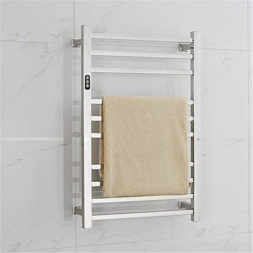 Handtuchwärmer für die Wandmontage im Badezimmer, beheizter Handtuchhalter mit 10 Stangen, Handtuchwärmer zur Wandmontage in effizienter 88-W-Elektroheizschiene für Badezimme, Plug in Handtuchwärmer für die Wandmontage im Badezimmer, beheizter Handtuchhalter mit 10 Stangen, Handtuchwärmer zur Wandmontage in effizienter 88-W-Elektroheizschiene für Badezimme, Plug in von SGKOMN