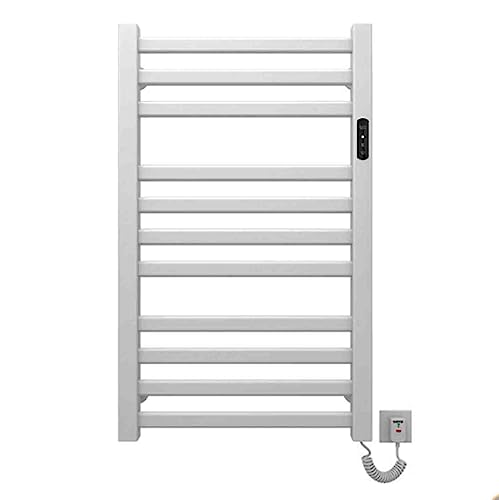 Handtuchwärmer fürs Badezimmer mit Timer, intelligenter elektrischer Handtuchwärmer mit konstanter Temperatur, 190 W, an der Wand montierter Handtuchtrockner aus Aluminiumleg, White-110V Right Line Handtuchwärmer fürs Badezimmer mit Timer, intelligenter elektrischer Handtuchwärmer mit konstanter Temperatur, 190 W, an der Wand montierter Handtuchtrockner aus Aluminiumleg, White-110V Right Line von SGKOMN