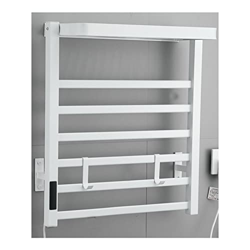 Handtuchwärmer zur Wandmontage mit 6 Stangen, beheizt für Badezimmer-Handtuchhalter, heiße Handtuchhalter mit oberer Ablage, thermostatische Heizung zum Trocknen von Handtüch, White Handtuchwärmer zur Wandmontage mit 6 Stangen, beheizt für Badezimmer-Handtuchhalter, heiße Handtuchhalter mit oberer Ablage, thermostatische Heizung zum Trocknen von Handtüch, White von SGKOMN