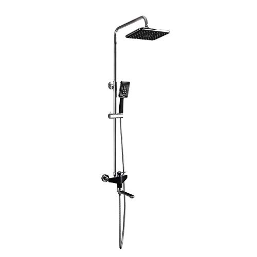 Luxuriöses Duschsystem für Badezimmer, Wandmontage, Dusch-Kombi-Set, Messing-Duschset mit Duschkopf, Handbrause, Wannenhahn von SGKOMN