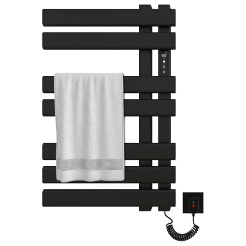 SGKOMN Beheizter Handtuchhalter, freistehender beheizter Handtuchständer mit Timer, LED-Anzeige, ständige Temperaturregelung, beheizter Wäscheständer zur Wandmontage, fest verdrahte, B-Black SGKOMN Beheizter Handtuchhalter, freistehender beheizter Handtuchständer mit Timer, LED-Anzeige, ständige Temperaturregelung, beheizter Wäscheständer zur Wandmontage, fest verdrahte, B-Black von SGKOMN