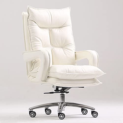 SGKOMN Büro-Computerstuhl, ergonomischer Schreibtischstuhl, 360-Grad-Drehstuhl, Dickes Sitzkissen mit einziehbarer Fußstütze und Metallbasis für das Home Office,B, E SGKOMN Büro-Computerstuhl, ergonomischer Schreibtischstuhl, 360-Grad-Drehstuhl, Dickes Sitzkissen mit einziehbarer Fußstütze und Metallbasis für das Home Office,B, E von SGKOMN