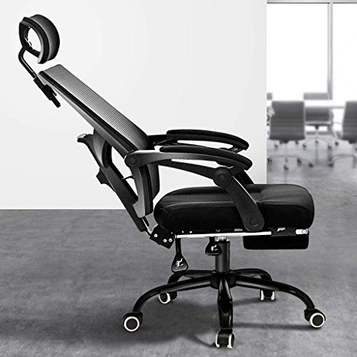 SGKOMN Bürostuhl, Gaming-Stuhl, Bürostuhl, Schreibtischstuhl, ergonomische Computerstühle für Zuhause, Verstellbarer Drehstuhl mit Fußstütze, Rückenstütze und Kopfstütze, L SGKOMN Bürostuhl, Gaming-Stuhl, Bürostuhl, Schreibtischstuhl, ergonomische Computerstühle für Zuhause, Verstellbarer Drehstuhl mit Fußstütze, Rückenstütze und Kopfstütze, L von SGKOMN