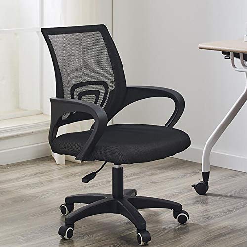 SGKOMN Bürostuhl, Gaming-Stuhl, Computerstuhl, ergonomischer Schreibtischstuhl aus Netzstoff, Chef-Computerstuhl mit Armlehne zur Lordosenstütze, Verstellbarer Drehstuhl, b, Black a-17x20inch von SGKOMN