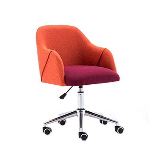 SGKOMN Bürostuhl Drehbarer Schreibtischstuhl Home-Office-Stuhl Ergonomischer Schreibtischstuhl mit Armlehnen für Konferenzraum oder Büromöbel Computerstuhl und Gaming-Stuh, Red von SGKOMN