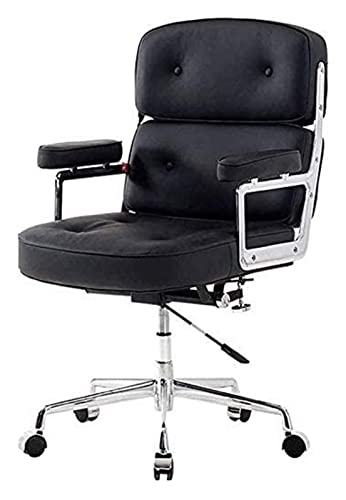 SGKOMN Bürostuhl Ergonomischer Bürostuhl mit Fußstütze und Rollstuhl Büroschreibtischstuhl Verwaltungscomputerstuhl PU-Drehstuhl Stuhl benötigt von SGKOMN
