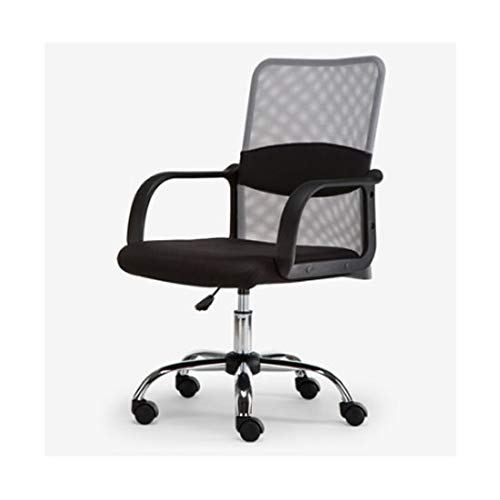 SGKOMN Bürostuhl Gaming-Stuhl Computerstuhl Bürostuhl Schwarz, Ergonomischer Schreibtischstuhl mit Armlehne Computerstuhl mit Lordosenstütze Mittlere Rückenlehne Home Offi, Gray von SGKOMN