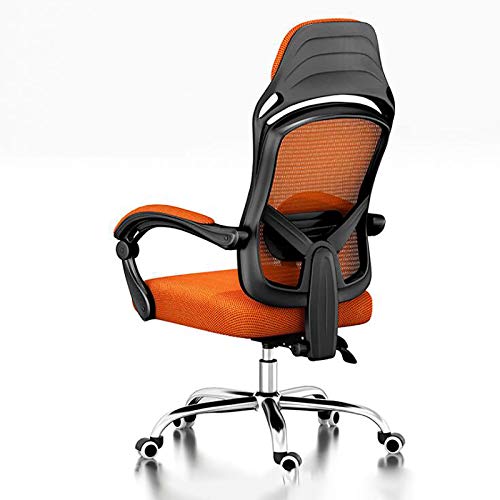 SGKOMN Bürostuhl Gaming-Stuhl Computerstuhl Höhenverstellbarer Computerstuhl Netz-Bürostuhl Hohe Rückenlehne Arbeitsdrehstuhl mit Kippfunktion Lordosenstütze Räder,E, Orange-65x65x115 SGKOMN Bürostuhl Gaming-Stuhl Computerstuhl Höhenverstellbarer Computerstuhl Netz-Bürostuhl Hohe Rückenlehne Arbeitsdrehstuhl mit Kippfunktion Lordosenstütze Räder,E, Orange-65x65x115 von SGKOMN