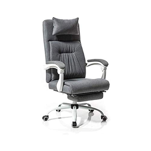 SGKOMN Bürostuhl Gaming-Stuhl Computerstuhl Liegender Büro-Schreibtischstuhl Verstellbarer ergonomischer Computer-Netz-Liegestuhl für das Heimbüro mit Fußstütze und Lu von SGKOMN
