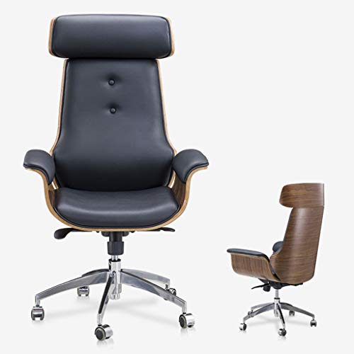 SGKOMN Bürostuhl Gaming-Stuhl Computerstuhl Moderner Holzrahmen Hohe Rückenlehne Bürostuhl Schwarz Grau Kunstleder Höhenverstellbarer Lederdrehstuhl für Computer SGKOMN Bürostuhl Gaming-Stuhl Computerstuhl Moderner Holzrahmen Hohe Rückenlehne Bürostuhl Schwarz Grau Kunstleder Höhenverstellbarer Lederdrehstuhl für Computer von SGKOMN