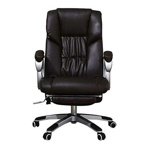 SGKOMN Bürostuhl Gaming-Stuhl Computerstuhl PU-Leder-Chefbürostuhl, moderner Schreibtischstuhl mit hoher Rückenlehne, ergonomischer Computerstuhl mit einziehbarer Fußstütze, Brown-65x65x114 SGKOMN Bürostuhl Gaming-Stuhl Computerstuhl PU-Leder-Chefbürostuhl, moderner Schreibtischstuhl mit hoher Rückenlehne, ergonomischer Computerstuhl mit einziehbarer Fußstütze, Brown-65x65x114 von SGKOMN