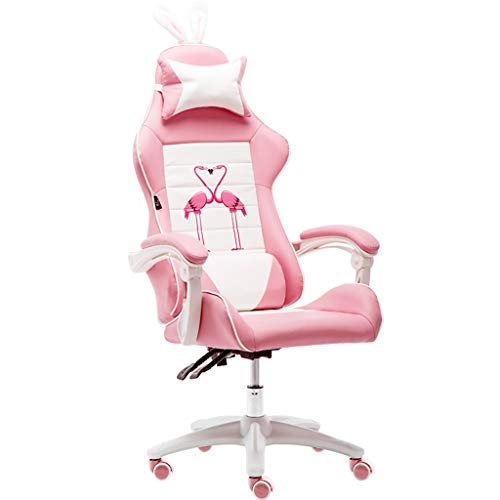 SGKOMN Bürostuhl Schreibtischstuhl Computerstuhl Empfangsstühle Gaming-Computer Wettbewerbsstuhl Ergonomischer Bürostuhl Liegender Chefsessel Büro Guter Leder-Chefsessel Zu, Pink C SGKOMN Bürostuhl Schreibtischstuhl Computerstuhl Empfangsstühle Gaming-Computer Wettbewerbsstuhl Ergonomischer Bürostuhl Liegender Chefsessel Büro Guter Leder-Chefsessel Zu, Pink C von SGKOMN
