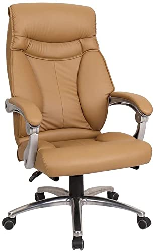 SGKOMN Computerstuhl, Bürostuhl, ergonomischer Drehstuhl für Computer und Schreibtisch, doppelt Dicke Rückenlehne, hohe Rückenlehne, Verstellbarer Chefsessel für Büro und K, Khaki SGKOMN Computerstuhl, Bürostuhl, ergonomischer Drehstuhl für Computer und Schreibtisch, doppelt Dicke Rückenlehne, hohe Rückenlehne, Verstellbarer Chefsessel für Büro und K, Khaki von SGKOMN