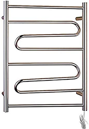 SGKOMN Elektrischer Handtuchwärmer für die Wandmontage, Handtuchwärmer zur Wandmontage, Metall-Badezimmertrockner für Kleidung und Handtücher, 80 x 55 x 12,2 cm, Plugin von SGKOMN