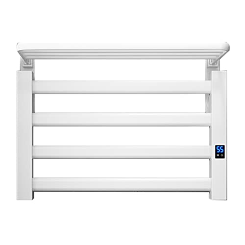 SGKOMN Elektrischer Handtuchwärmer mit klappbarer Ablage, 80 W beheizter Handtuchtrockner mit Timer, an der Wand montierter 4-Stab-Heizkörper für Badezimmer, hochwertige Aluminiumle, White-Plug In SGKOMN Elektrischer Handtuchwärmer mit klappbarer Ablage, 80 W beheizter Handtuchtrockner mit Timer, an der Wand montierter 4-Stab-Heizkörper für Badezimmer, hochwertige Aluminiumle, White-Plug In von SGKOMN