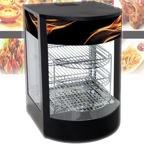SGKOMN Elektrischer Speisenwärmer, 500 W kommerzieller gebogener Speisenwärmschrank, Temperaturregelung von 0–85 °C, 3-lagige Glasvitrine auf der Arbeitsplatte für Pizza, Törtchen, B SGKOMN Elektrischer Speisenwärmer, 500 W kommerzieller gebogener Speisenwärmschrank, Temperaturregelung von 0–85 °C, 3-lagige Glasvitrine auf der Arbeitsplatte für Pizza, Törtchen, B von SGKOMN