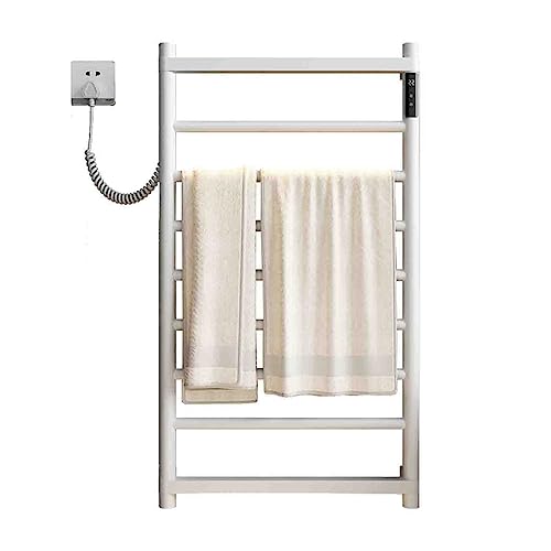 SGKOMN Handtuchwärmer, Wandmontage, elektrisch beheizter Handtuchhalter, Smart Timing, elektrischer Handtuchhalter, Wäscheständer, weißer Badezimmer-Handtuchhalter, Heizkörper, White-110V Left Line SGKOMN Handtuchwärmer, Wandmontage, elektrisch beheizter Handtuchhalter, Smart Timing, elektrischer Handtuchhalter, Wäscheständer, weißer Badezimmer-Handtuchhalter, Heizkörper, White-110V Left Line von SGKOMN