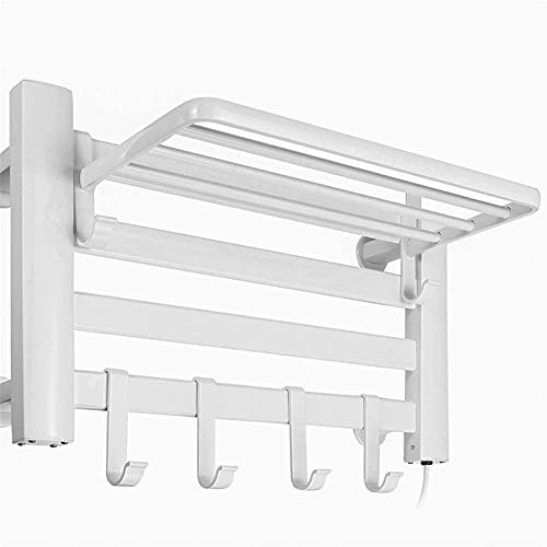 SGKOMN Handtuchwärmer, intelligenter, elektrisch beheizter Handtuchhalter zur Wandmontage, Space Aluminium für Handtuchtrockner im Badezimmer/Weiß/Stecker SGKOMN Handtuchwärmer, intelligenter, elektrisch beheizter Handtuchhalter zur Wandmontage, Space Aluminium für Handtuchtrockner im Badezimmer/Weiß/Stecker von SGKOMN