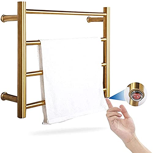 SGKOMN Handtuchwärmer zur Wandmontage, elektrisch beheizter Handtuchtrockner, für Badezimmer, elektrisch beheizter Handtuchhalter/Stecker von SGKOMN