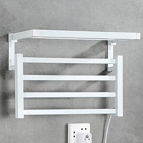 SGKOMN Handtuchwärmerhalter für elektrische Heizungen, an der Wand montierter Handtuchhalter aus Aluminiumlegierung, Heizkörper-Handtuchhalter mit 4 Vierkantrohrstangen, Handtuchtro, White SGKOMN Handtuchwärmerhalter für elektrische Heizungen, an der Wand montierter Handtuchhalter aus Aluminiumlegierung, Heizkörper-Handtuchhalter mit 4 Vierkantrohrstangen, Handtuchtro, White von SGKOMN
