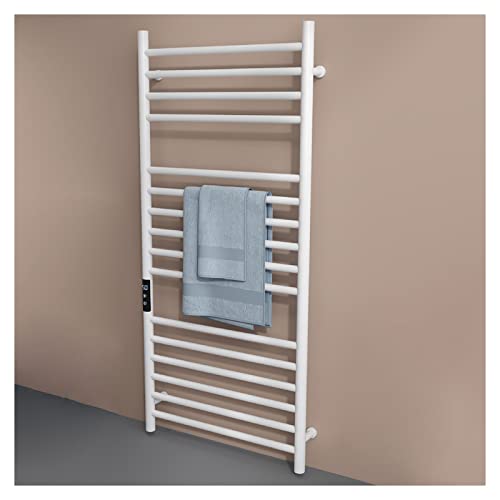 SGKOMN Handtuchwärmerständer, an der Wand montierter elektrischer Handtuchwärmer, intelligenter elektrischer Handtuchtrockner mit integriertem Timer und fest verdrahtetem Stecker, White-Plug In SGKOMN Handtuchwärmerständer, an der Wand montierter elektrischer Handtuchwärmer, intelligenter elektrischer Handtuchtrockner mit integriertem Timer und fest verdrahtetem Stecker, White-Plug In von SGKOMN