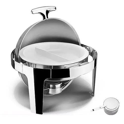 SGKOMN Runder Buffetherd Kommerzieller Buffetherd Buffet-Speisenwärmer Gerichte Buffet-Server Fester Alkohol Heizwasser Isolierungskapazität, Ceramic-B SGKOMN Runder Buffetherd Kommerzieller Buffetherd Buffet-Speisenwärmer Gerichte Buffet-Server Fester Alkohol Heizwasser Isolierungskapazität, Ceramic-B von SGKOMN