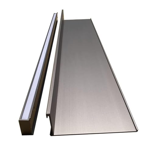 SGKOMN Schwebendes Regal, doppelseitige, lichtemittierende Regale aus Aluminiumlegierung, kreatives Bücherregal zum Aufhängen an der Wand, schwebende, an der Wand montierte Ausstellung(Grey 100x28cm) SGKOMN Schwebendes Regal, doppelseitige, lichtemittierende Regale aus Aluminiumlegierung, kreatives Bücherregal zum Aufhängen an der Wand, schwebende, an der Wand montierte Ausstellung(Grey 100x28cm) von SGKOMN