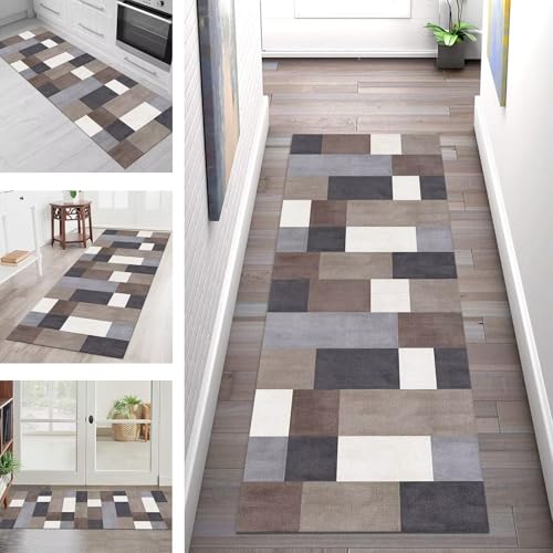 SGLGSTORE Teppich Läufer Flur Küche rutschfest Waschbar Schmutzfangmatte 40X500CM Teppichläufer Kücheläufer Braun Schwarz Teppichmatte Meterware Wohnzimmer Schlafzimmer Flurteppich Schmutzfangteppich SGLGSTORE Teppich Läufer Flur Küche rutschfest Waschbar Schmutzfangmatte 40X500CM Teppichläufer Kücheläufer Braun Schwarz Teppichmatte Meterware Wohnzimmer Schlafzimmer Flurteppich Schmutzfangteppich von SGLGSTORE