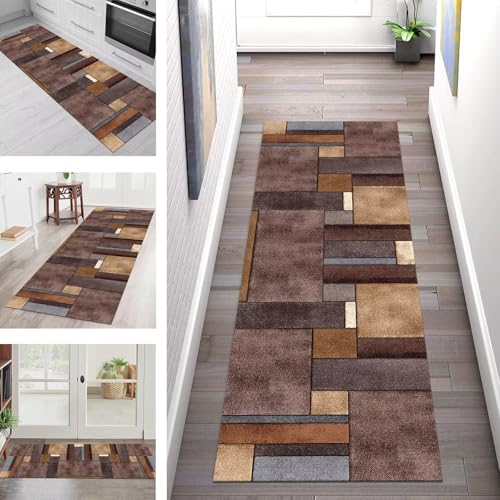 SGLGSTORE Teppich Läufer Flur Küche rutschfest Waschbar Schmutzfangmatte 60X180CM Teppichläufer Kücheläufer Vintage Teppichmatte Meterware Wohnzimmer Schlafzimmer Flurteppich Schmutzfangteppich SGLGSTORE Teppich Läufer Flur Küche rutschfest Waschbar Schmutzfangmatte 60X180CM Teppichläufer Kücheläufer Vintage Teppichmatte Meterware Wohnzimmer Schlafzimmer Flurteppich Schmutzfangteppich von SGLGSTORE