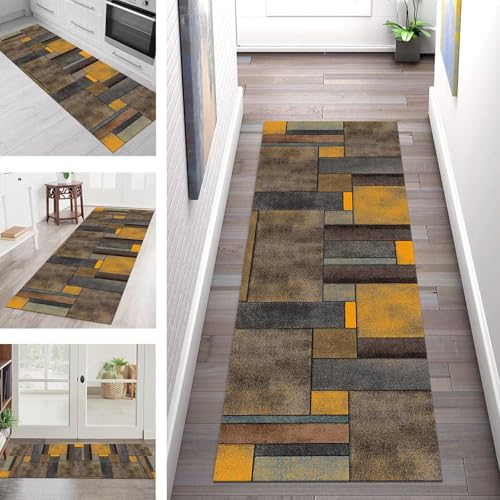 SGLGSTORE Teppich Läufer Flur Küche rutschfest Waschbar Schmutzfangmatte 60X200CM Teppichläufer Kücheläufer Vintage 3D Teppichmatte Meterware Wohnzimmer Schlafzimmer Flurteppich Schmutzfangteppich SGLGSTORE Teppich Läufer Flur Küche rutschfest Waschbar Schmutzfangmatte 60X200CM Teppichläufer Kücheläufer Vintage 3D Teppichmatte Meterware Wohnzimmer Schlafzimmer Flurteppich Schmutzfangteppich von SGLGSTORE