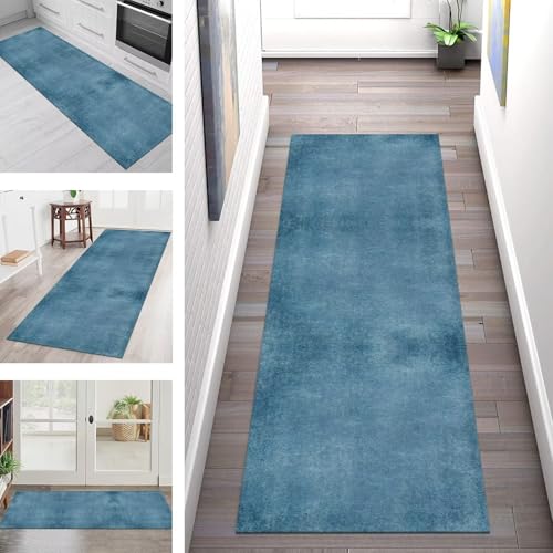 SGLGSTORE Teppich Läufer Flur Küche rutschfest Waschbar Schmutzfangmatte Blau Grau Grün Teppichläufer Kücheläufer 40X150CM Teppichmatte Meterware Wohnzimmer Schlafzimmer Schmutzfangteppich SGLGSTORE Teppich Läufer Flur Küche rutschfest Waschbar Schmutzfangmatte Blau Grau Grün Teppichläufer Kücheläufer 40X150CM Teppichmatte Meterware Wohnzimmer Schlafzimmer Schmutzfangteppich von SGLGSTORE