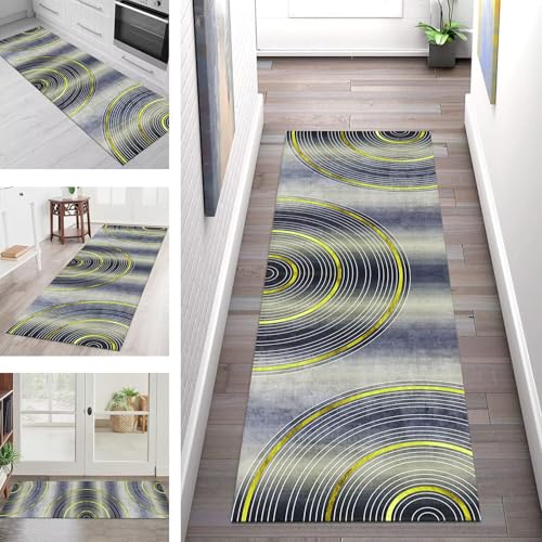 SGLGSTORE Teppich Läufer Flur Küche rutschfest Waschbar Schmutzfangmatte Blau Grün Violett Teppichläufer Kücheläufer 40X200CM Teppichmatte Meterware Wohnzimmer Schlafzimmer Schmutzfangküchenteppich SGLGSTORE Teppich Läufer Flur Küche rutschfest Waschbar Schmutzfangmatte Blau Grün Violett Teppichläufer Kücheläufer 40X200CM Teppichmatte Meterware Wohnzimmer Schlafzimmer Schmutzfangküchenteppich von SGLGSTORE