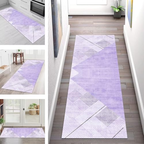 SGLGSTORE Teppich Läufer Flur Küche rutschfest Waschbar Schmutzfangmatte Blau-Violett Teppichläufer Küchenläufer Teppichmatten 100X450CM Läufer Wohnzimmer Schlafzimmer Meterware Schmutzfangteppich SGLGSTORE Teppich Läufer Flur Küche rutschfest Waschbar Schmutzfangmatte Blau-Violett Teppichläufer Küchenläufer Teppichmatten 100X450CM Läufer Wohnzimmer Schlafzimmer Meterware Schmutzfangteppich von SGLGSTORE