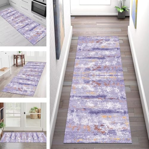 SGLGSTORE Teppich Läufer Flur Küche rutschfest Waschbar Schmutzfangmatte Blau-Violett Teppichläufer Küchenläufer Teppichmatten 120X500CM Läufer Wohnzimmer Schlafzimmer Meterware Schmutzfangteppich SGLGSTORE Teppich Läufer Flur Küche rutschfest Waschbar Schmutzfangmatte Blau-Violett Teppichläufer Küchenläufer Teppichmatten 120X500CM Läufer Wohnzimmer Schlafzimmer Meterware Schmutzfangteppich von SGLGSTORE