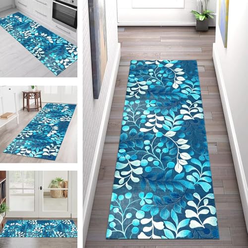 SGLGSTORE Teppich Läufer Flur Küche rutschfest Waschbar Schmutzfangmatte Blau Weiß Gelb Teppichläufer Kücheläufer 110X500CM Teppichmatte Meterware Wohnzimmer Schlafzimmer Schmutzfangteppich SGLGSTORE Teppich Läufer Flur Küche rutschfest Waschbar Schmutzfangmatte Blau Weiß Gelb Teppichläufer Kücheläufer 110X500CM Teppichmatte Meterware Wohnzimmer Schlafzimmer Schmutzfangteppich von SGLGSTORE