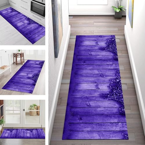 SGLGSTORE Teppich Läufer Flur Küche rutschfest Waschbar Schmutzfangmatte Blauviolett Teppichläufer Küchenläufer Teppichmatten 100X500CM Läufer Wohnzimmer Schlafzimmer Meterware Schmutzfangteppich SGLGSTORE Teppich Läufer Flur Küche rutschfest Waschbar Schmutzfangmatte Blauviolett Teppichläufer Küchenläufer Teppichmatten 100X500CM Läufer Wohnzimmer Schlafzimmer Meterware Schmutzfangteppich von SGLGSTORE
