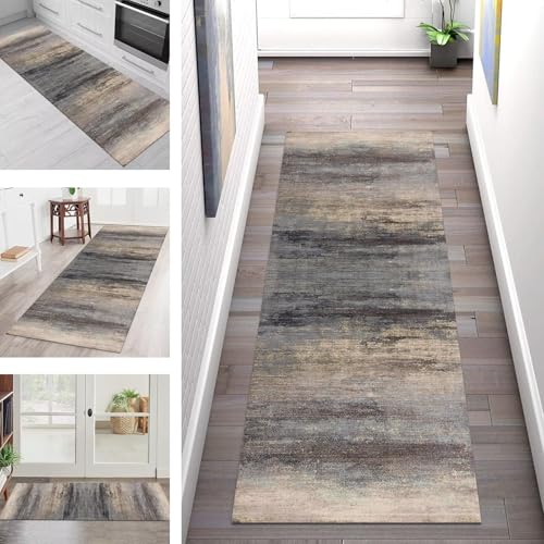SGLGSTORE Teppich Läufer Flur Küche rutschfest Waschbar Schmutzfangmatte Braun Blau Schwarz Teppichläufer Kücheläufer 40X90CM Teppichmatte Meterware Wohnzimmer Schlafzimmer Schmutzfangteppich SGLGSTORE Teppich Läufer Flur Küche rutschfest Waschbar Schmutzfangmatte Braun Blau Schwarz Teppichläufer Kücheläufer 40X90CM Teppichmatte Meterware Wohnzimmer Schlafzimmer Schmutzfangteppich von SGLGSTORE