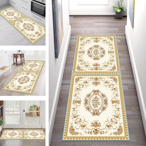 SGLGSTORE Teppich Läufer Flur Küche rutschfest Waschbar Schmutzfangmatte Braun Rot Blau Teppichläufer Küchenläufer Teppichmatten 40X100CM Läufer Wohnzimmer Schlafzimmer Schmutzfangteppich SGLGSTORE Teppich Läufer Flur Küche rutschfest Waschbar Schmutzfangmatte Braun Rot Blau Teppichläufer Küchenläufer Teppichmatten 40X100CM Läufer Wohnzimmer Schlafzimmer Schmutzfangteppich von SGLGSTORE