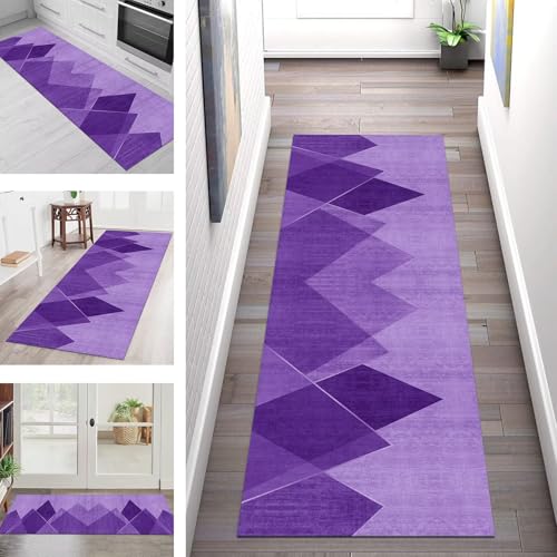SGLGSTORE Teppich Läufer Flur Küche rutschfest Waschbar Schmutzfangmatte Dunkelviolett Teppichläufer Küchenläufer Teppichmatten 110X300CM Läufer Wohnzimmer Schlafzimmer Meterware Schmutzfangteppich SGLGSTORE Teppich Läufer Flur Küche rutschfest Waschbar Schmutzfangmatte Dunkelviolett Teppichläufer Küchenläufer Teppichmatten 110X300CM Läufer Wohnzimmer Schlafzimmer Meterware Schmutzfangteppich von SGLGSTORE
